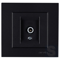 Розетка TV кінцева Arvia Electric KAREN Чорний (20 07 2000 273)